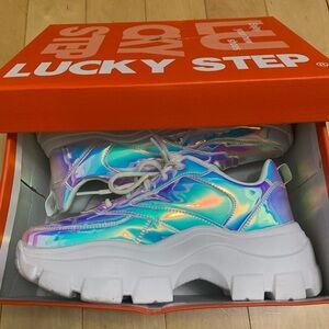 Iridescent shoes for party size 8.5